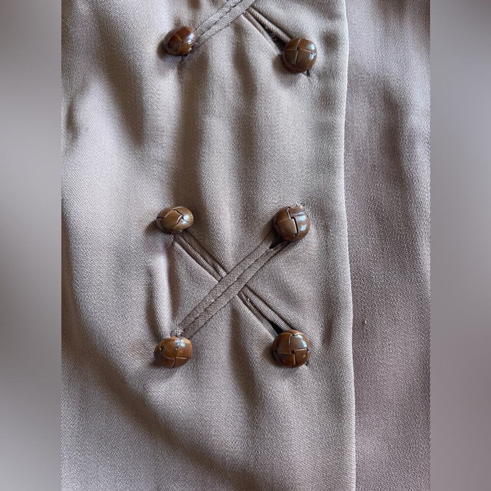 30s Vintage Brown Gabardine Skirt Suit - Picture 13 of 13